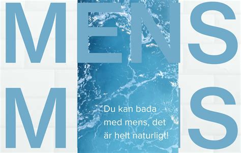 Kan man bada med menstrosor